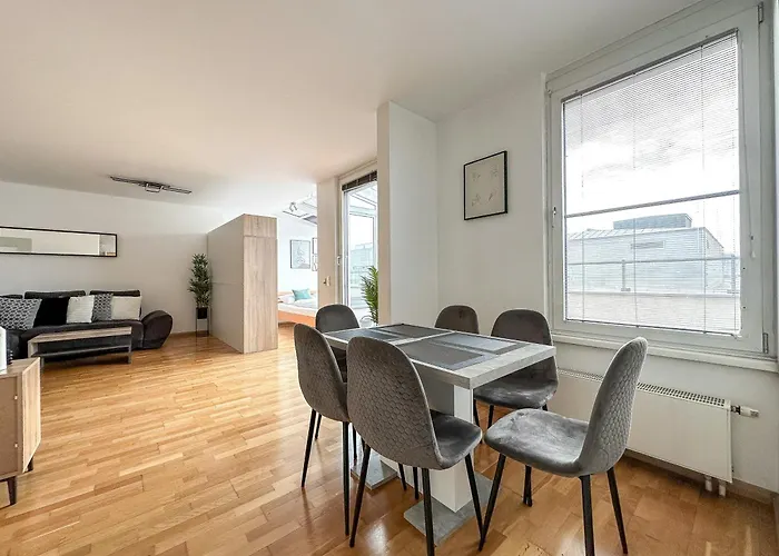 Feelhome-prater-ausblick-terrasse-6 Gaeste-wifi-smart Tv Appartement *